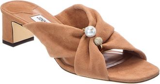 Jimmy Choo London Rafi 45 Suede Sandal