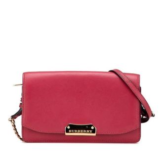 Burberry Pre-owned Cross Body Bags, female, Red, Size: ONE SIZE Pre-owned The Madison Leather Shoulder Bag
