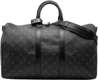 Louis Vuitton Pre-owned Boston Bag - Heren - Vintage Weekendtas - Zwart - ONE Size - Leer - Vintage