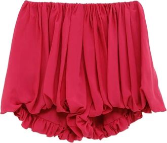 Chlo&eacute; Shorts in seta - Rosso