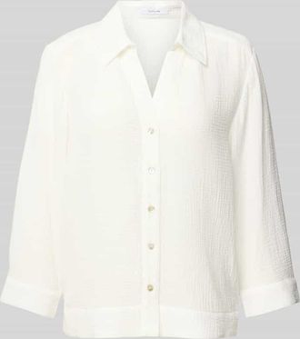 OPUS Regular Fit Hemdbluse mit Umlegekragen Modell Fratea in Offwhite, Größe 38