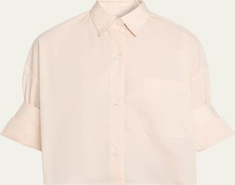 TWP Next Ex Cropped Shirt in Superfine Cotton