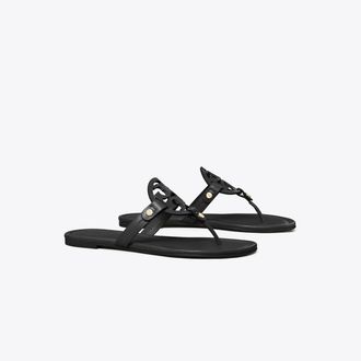Tory Burch Womens Miller Sandal in Black, size 8.5