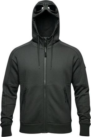 C.P. Company Goggle Jacket - Heren - Vesten met rits - Zwart - XL - Katoen - Hoodies & sweatvesten