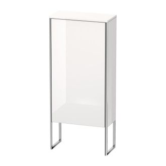 Duravit Armario De Media Altura Duravit Xsquare 50.0x23.6 Cm, 1 Puerta, Colgado A La Izquierda, 2 Estantes De Vidrio, Color (frente/cuerpo): Perla De Albarico