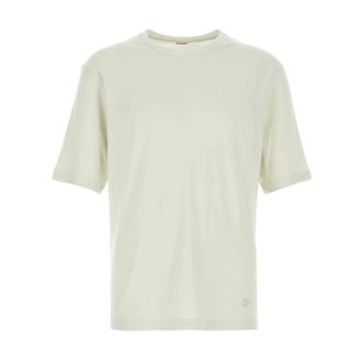 Jil Sander Tops, Heren, Beige, L, Katoen, Cotton Jersey T-Shirt