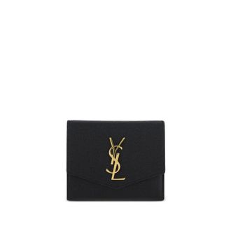 Saint Laurent Cassandre Logo-plaque Wallet