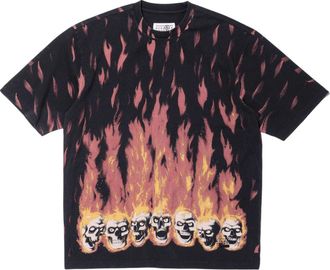 SUPREME x MM6 Maison Margiela Liquid Blue Oversized T-Shirt Black Red SUP-SS24-112