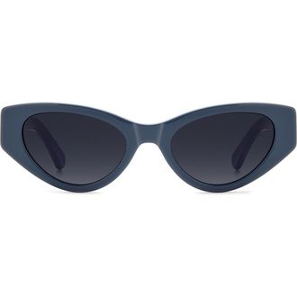 Kate Spade New York bria 52mm cat eye sunglasses in Blue/Dark Grey Sf at Nordstrom
