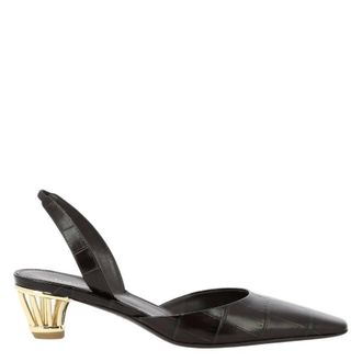 Ferragamo Alyssa Runway Cage Heel Pumps, Size 10.5 C