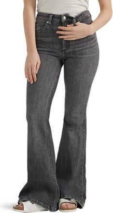 Lee High Waist Flare Leg Jeans in One Dark Night at Nordstrom, Size 25