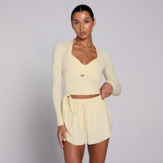 MyProtein Top cruzado Tempo para mujer de MP - Mantequilla - XS