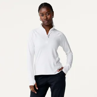 Brooks Womens Dash Half-Zip Top White XXL