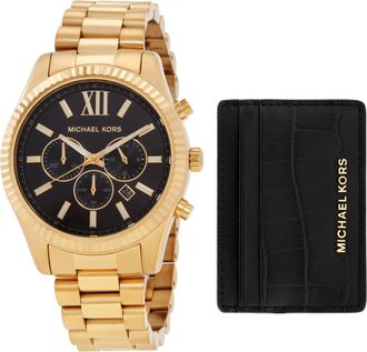Michael Kors Lexington Chronograph Quartz Ladies Watch MK9245SET