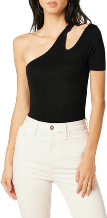 Hudson Asymmetric Cutout One-Shoulder Bodysuit in Black at Nordstrom Rack, Size X-Small
