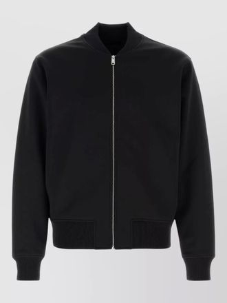 Prada stretch polyester bomber jacket front pockets