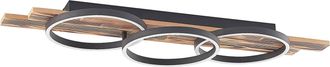 Lindby L&aacute;mpara De Techo Led sentoa En Marr&oacute;n Madera - Lindby