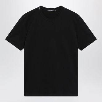 Dolce & Gabbana T-shirt nera in jersey di cotone