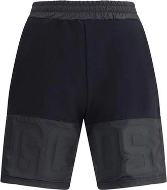 GCDS Monogram Trainingshorts met Zakken - Heren - Korte Broeken - Zwart - S - Katoen - Korte Broeken