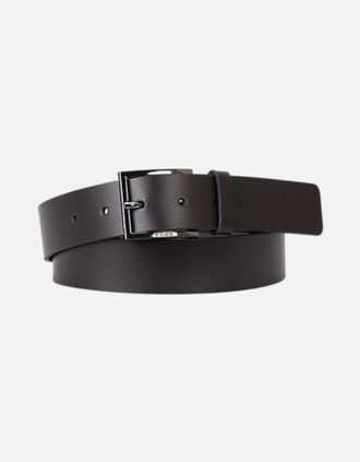 HUGO BOSS Mens HUGO Geek_Sz35 Belt A1-25 202 Dk Brown - Black - Size: 100 - 38