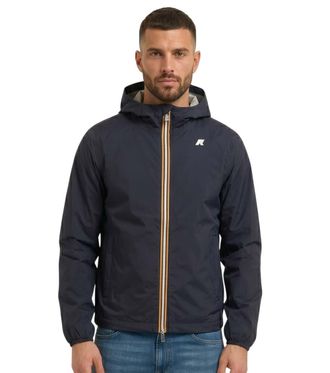 K-Way Navy Blue Hood Jacket