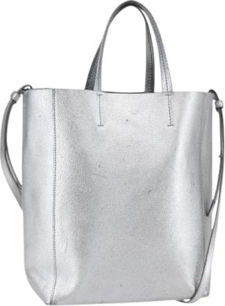 Celine Pre-owned Vintage Tote Bag - Dames - Vintage Shopper - Grijs - ONE Size - Leer - Vintage