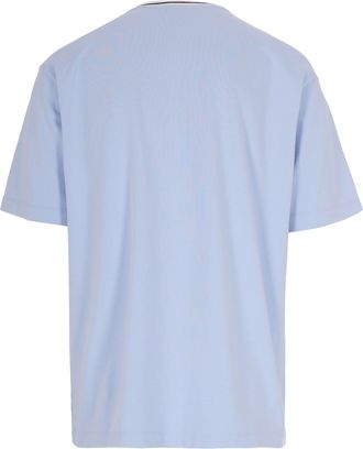 Dr&ocirc;le de Monsieur Mens T-Shirt Slogan Sport Light Blue Cotton T-Shirts And Polos