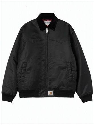 Carhartt Work in Progress Quilted Black Nylon Jacket
