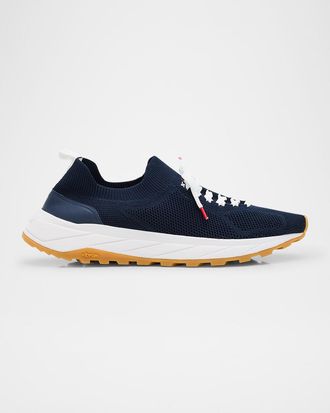 Kiton Mens Knit Runner Sneakers