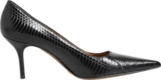 Dolce & Gabbana Black Exotic Leather Stiletto Pumps Womens Shoes