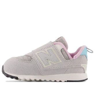 New Balance (TD) New Balance 574 Hook & Loop Brighton Grey Summer Aqua NW574NB1