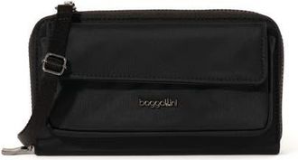 Baggallini RFID Phone Wallet Crossbody Bag in Black Twill at Nordstrom