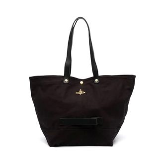 Vivienne Westwood Tote Bags, female, Black, Size: ONE SIZE Black Bags for a Stylish Look