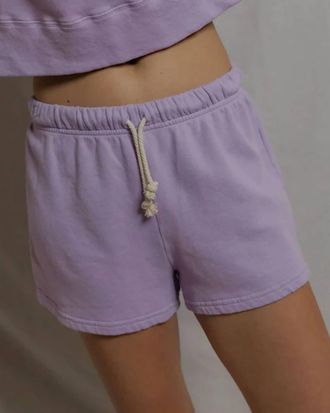 perfectwhitetee Womens Layla French Terry Sweat Shorts In Violet