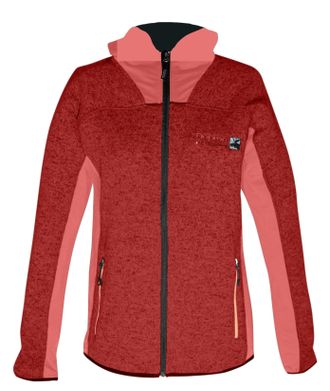 Deproc Fleecejacke DEPROC ACTIVE ELMVALE WOMEN, Damen, Gr. 52 (XXL), rot, 96% Polyester; 4% Elasthan, mit Gummizug, Jacken Fleecejacke, auch in Grossen Gr&ouml;ss