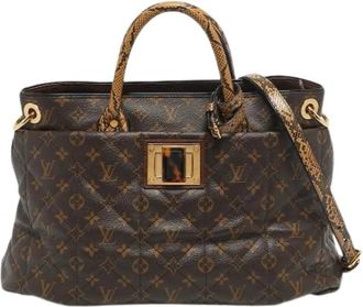 Louis Vuitton Pre-owned Canvas Handtas - Dames - Vintage Handtas - Bruin - ONE Size - Vintage