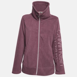 Calvin Klein Light Purple Synthetic Fleece Performance Jacket XL