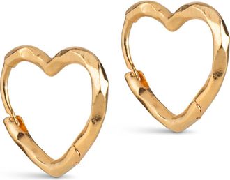 Enamel Copenhagen Organic Heart Small Hoops in Gold at Nordstrom