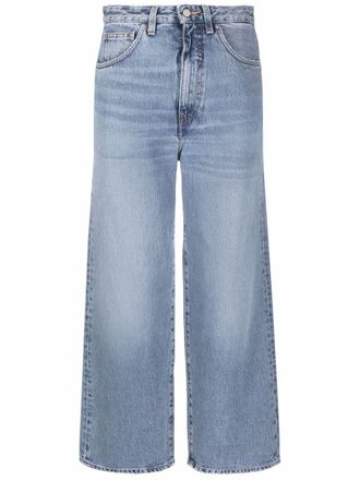 Toteme high-waisted wide-leg jeans - Blue
