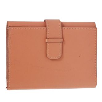 Herm&egrave;s Beige Box Calf Leather Wallet (Bi-Fold) (Pre-Owned)