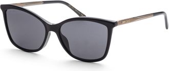 Jimmy Choo London Womens 56mm Black Sunglasses