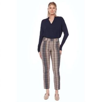UP Waterford Plaid Techno Full Length Pant In Multi