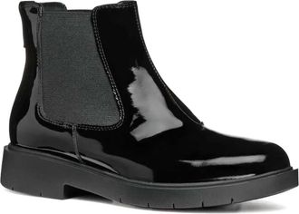 Geox leather chelsea boots - women - Leather/Patent Leather/Fabric/Rubber - 36 - Black