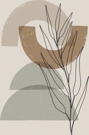 Schubiger M&ouml;bel Kunstdruck Nature Shapes