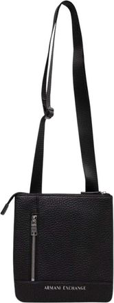 A|X Armani Exchange Saszetka - Heren - Schoudertassen - Zwart - ONE Size - Leer - Tassen