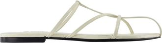 Jil Sander Flat Sandals, female, White, Size: 5 US Pointed Toe Flat Sandal