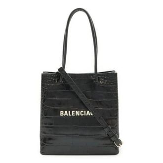 Balenciaga Pre-owned Tote Bags, female, Black, Size: ONE SIZE Pre-owned Shopping Tote mini tote bag