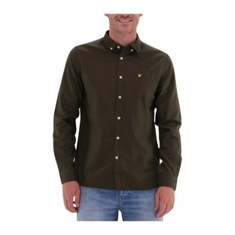 Lyle & Scott Casual Oxford Overhemd - Heren - Casual Overhemden - Groen - XS - Katoen - Overhemden