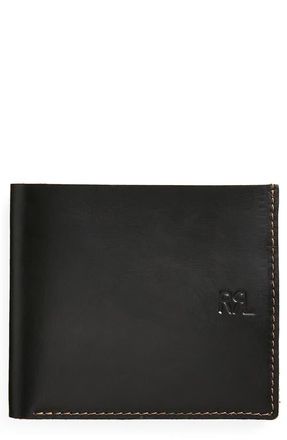 Ralph Lauren RRL Leather Bifold Wallet in Black Over Brown at Nordstrom