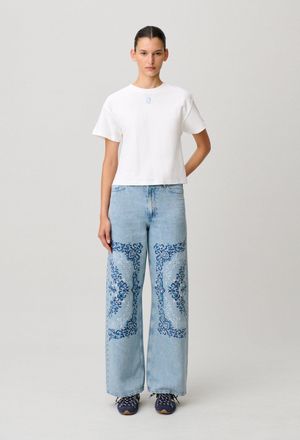 Claudie Pierlot Tshirt coton broderie